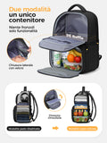 Lekespring Zaino Porta PC Zaino Uomo con Scomparto Pranzo Termico 30L