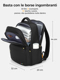 Lekespring Zaino Porta PC Zaino Uomo con Scomparto Pranzo Termico 30L