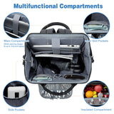 Lekebaby School Bag College Laptop Backpack with Lunch Compartment for Men and Women