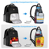 Lekebaby School Bag College Laptop Backpack with Lunch Compartment for Men and Women