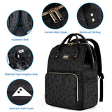 Lekebaby School Bag College Laptop Backpack with Lunch Compartment for Men and Women