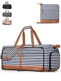 Lekebaby 60L Travel Duffel Bag Striped