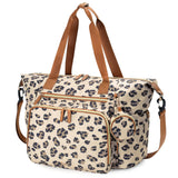 Lekebaby Large Capacity Quilted Diaper Bag with Changing Pad Animal