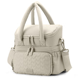 Lekebaby 11.5L Double-Deck Insulated Lunch Bag Beige