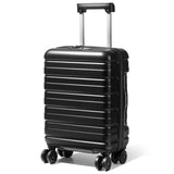 Lekebaby 20 Inch Hard Shell Spinner Suitcase, Black, 35L