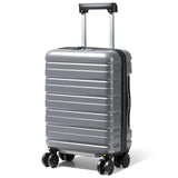 Lekebaby 16 Inch Hard Shell Spinner Suitcase, Silver Gray