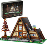Ponhog A-Frame Cabin Building Set - Wooden House Mini Bricks Toy Display Model Set for Adult and Teen Toy building blocks (1917 Pcs, Not Compatible with Lego)