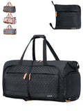 Lekebaby 80L Travel Duffel Bag Black