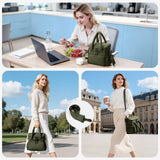 Lekebaby 9.8L Double-Deck Insulated Lunch Bag Green
