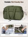 Lekebaby 25L Travel & Gym Duffel Bag with Shoe Compartment, Green