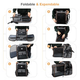 Lekebaby Expandable Pet Carrier Backpack for Cats & Small Dogs, Gray