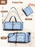 Lekebaby 80L Travel Duffel Bag Blue