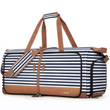 Lekebaby 80L Travel Duffel Bag Striped