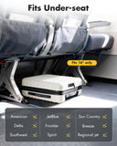 Lekebaby 16 Inch Hard Shell Spinner Suitcase, White