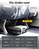 Lekebaby 16 Inch Hard Shell Spinner Suitcase, Silver Gray