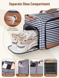 Lekebaby 80L Travel Duffel Bag Striped