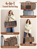 Lekebaby 80L Travel Duffel Bag Leopard Print