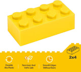 Lekesky Classic Building Bricks, Building Blocks STEM Creative Building Toys Compatible with All Major Brands, Yellow