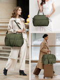 Lekebaby 39L Travel & Gym Duffel Bag with Shoe Compartment, Green