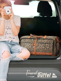 Lekebaby 80L Travel Duffel Bag Leopard Print