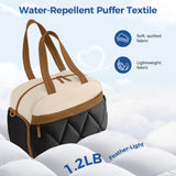Lekebaby 25L Travel & Gym Duffel Bag with Shoe Compartment, Beige and Brown