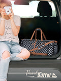 Lekebaby 80L Travel Duffel Bag Polka Dots