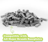 Lekesky Classic Building Bricks, Building Blocks STEM Creative Building Toys Compatible with All Major Brands, Grey