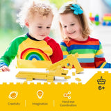 Lekesky Classic Building Bricks, Building Blocks STEM Creative Building Toys Compatible with All Major Brands, Yellow