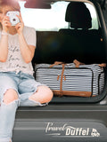 Lekebaby 60L Travel Duffel Bag Striped