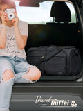 Lekebaby 80L Travel Duffel Bag Black