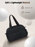 Lekebaby 25L Travel & Gym Duffel Bag with Shoe Compartment, Black