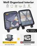 Lekebaby 16 Inch Hard Shell Spinner Suitcase, Navy Blue