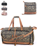 Lekebaby 80L Travel Duffel Bag Leopard Print