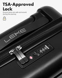 Lekebaby 16 Inch Hard Shell Spinner Suitcase, Black