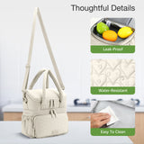 Lekebaby 11.5L Double-Deck Insulated Lunch Bag Beige