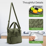 Lekebaby 9.8L Double-Deck Insulated Lunch Bag Green