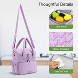 Lekebaby 11.5L Double-Deck Insulated Lunch Bag Purple