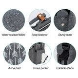 Lekebaby Diaper Bag Backpack with Stroller Straps Multifunction Baby Diaper Backpack, Gray