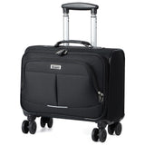 Lekesky Rolling Laptop Bag 15.6 Inch Carry-On Luggage with Wheels, Water Resistant Briefcase for Travel - Black