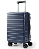 Lekebaby 20-Inch Navy Hard-Shell Spinner Suitcase, 35L