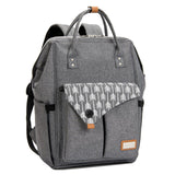 Lekebaby Diaper Bag Backpack with Stroller Straps Multifunction Baby Diaper Backpack, Gray