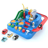 27cm Racing Rail Car Model Racing Educational Toys Children Track Car Adventure Game Brain Game Mechanical Interactive Train Toy