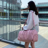 Lekebobor travelling bag dry wet separation storage bag one shoulder bag portable bag short distance travel bag with trolley case