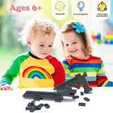Lekebaby Building Blocks Set for Creative Play, 200 Piece Building Bricks Refill Packs, 100% Compatible with All Leading Builders in Brands, 4 x 2 Nubs, Grey