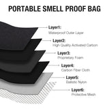 Lekespring Smell Proof Bag Durable Water Repellent