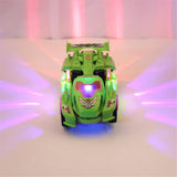 Transforming Dinosaur LED Car Dinosaur Transform Car Toy Automatic Dino Dinosaur Transformer Toy Car for Kids 3+ Years Old