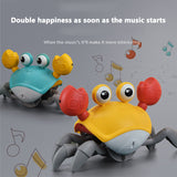 Induction Escape Crab Rechargeable Electric Pet Musical Toys Children'S Toys Birthday Gifts Educational Toys Learn To Climb Toys