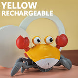 Induction Escape Crab Rechargeable Electric Pet Musical Toys Children'S Toys Birthday Gifts Educational Toys Learn To Climb Toys
