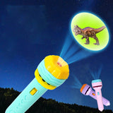 Flashlight Projector Torch Lamp Toy Baby Sleeping Story Book Early Education Toy for Kid Holiday Birthday Xmas Gift Light Up Toy