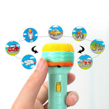 Flashlight Projector Torch Lamp Toy Baby Sleeping Story Book Early Education Toy for Kid Holiday Birthday Xmas Gift Light Up Toy
